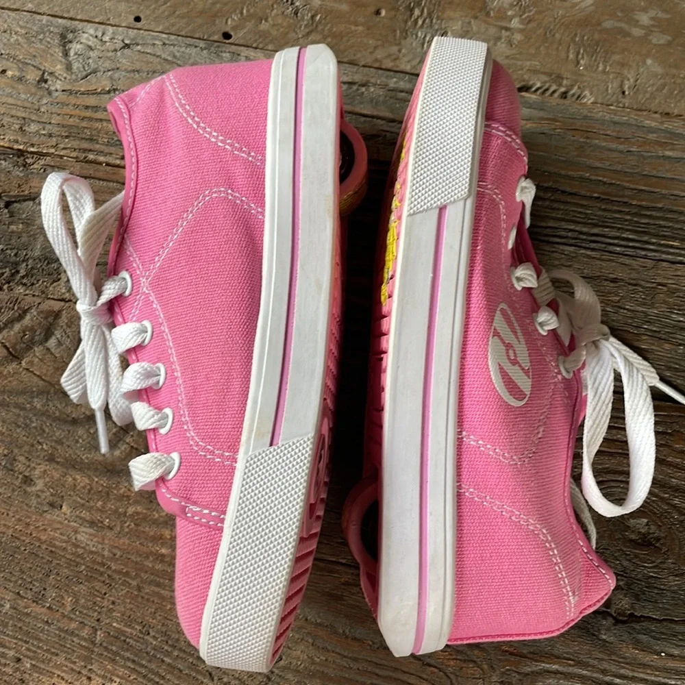 Heelys pink canvas sneakers‎ EUC size 2